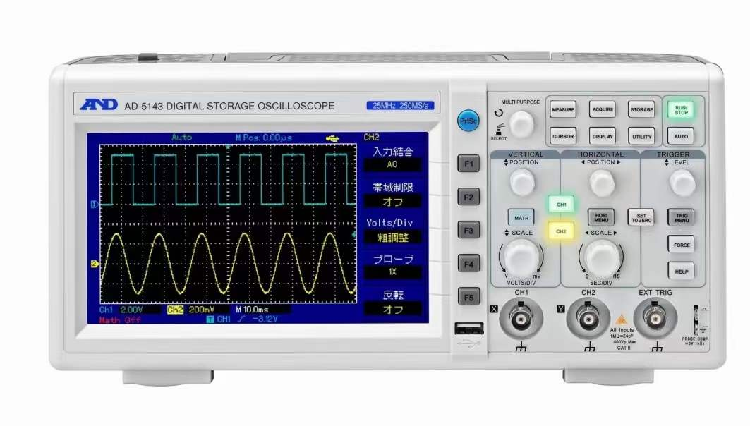电商MRO供应链讲解日本AND爱安德AD-5143数字示波器带运算功能自动测量功能