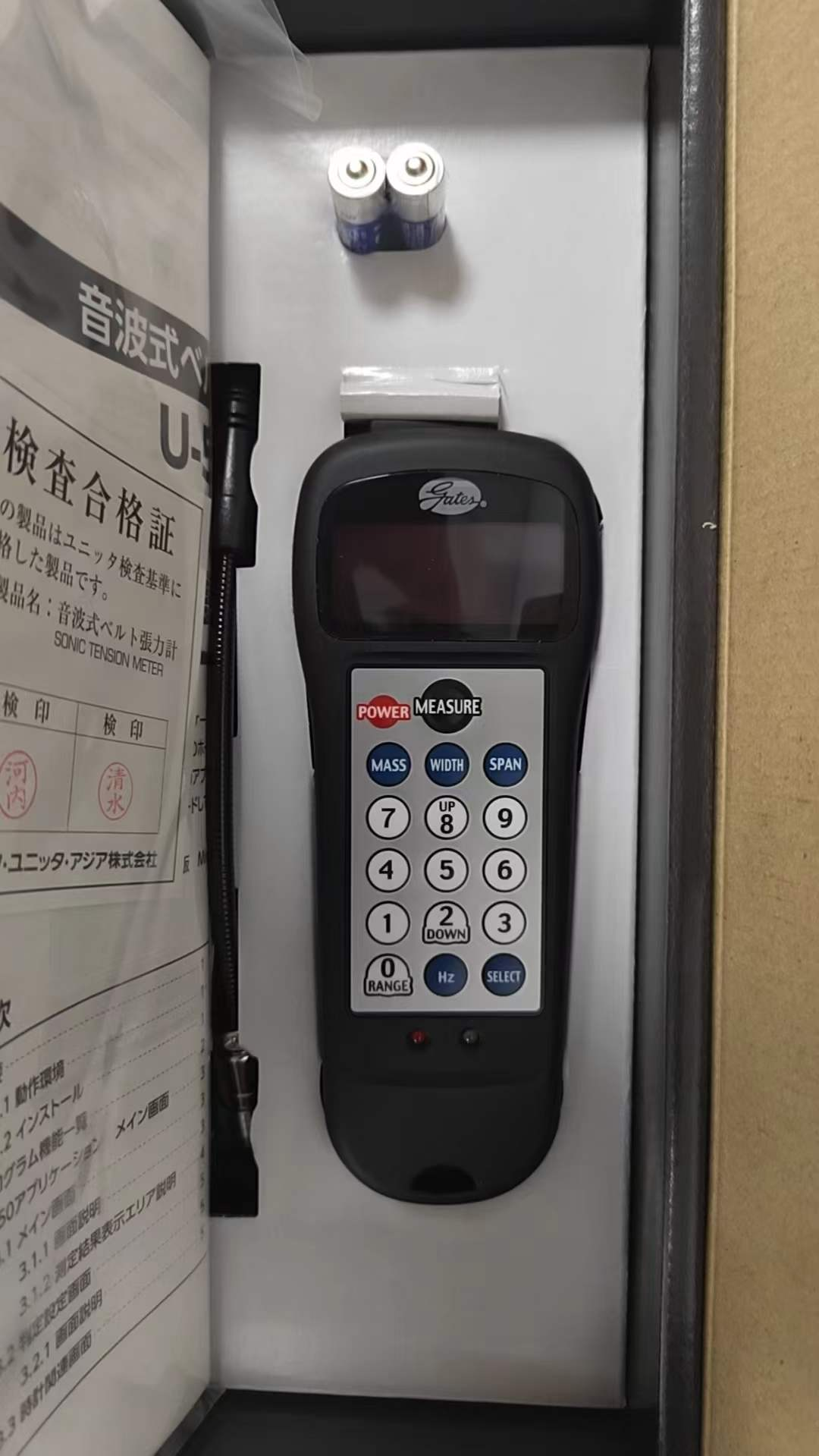 电商MRO供应链近日到货推荐日本UNITTA音波式皮带张力计U-550 优利特超声波音