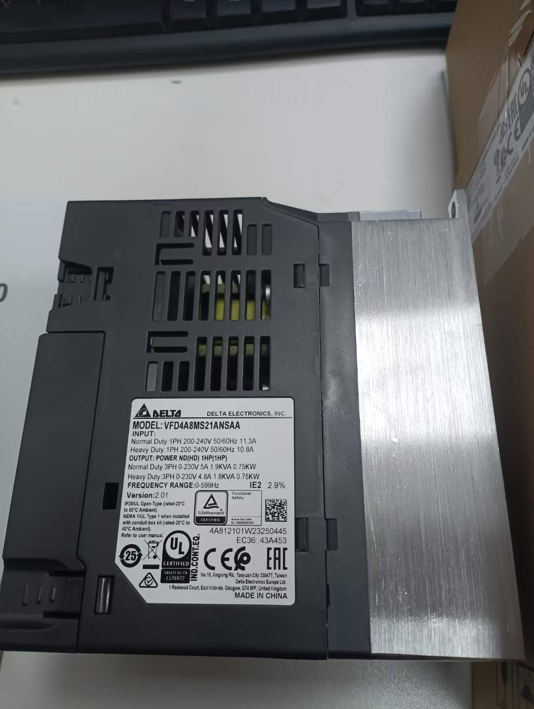 电商MRO供应链今日到货推荐台达变频器MS300系列VFD4A8MS21ANSAA低压通用型