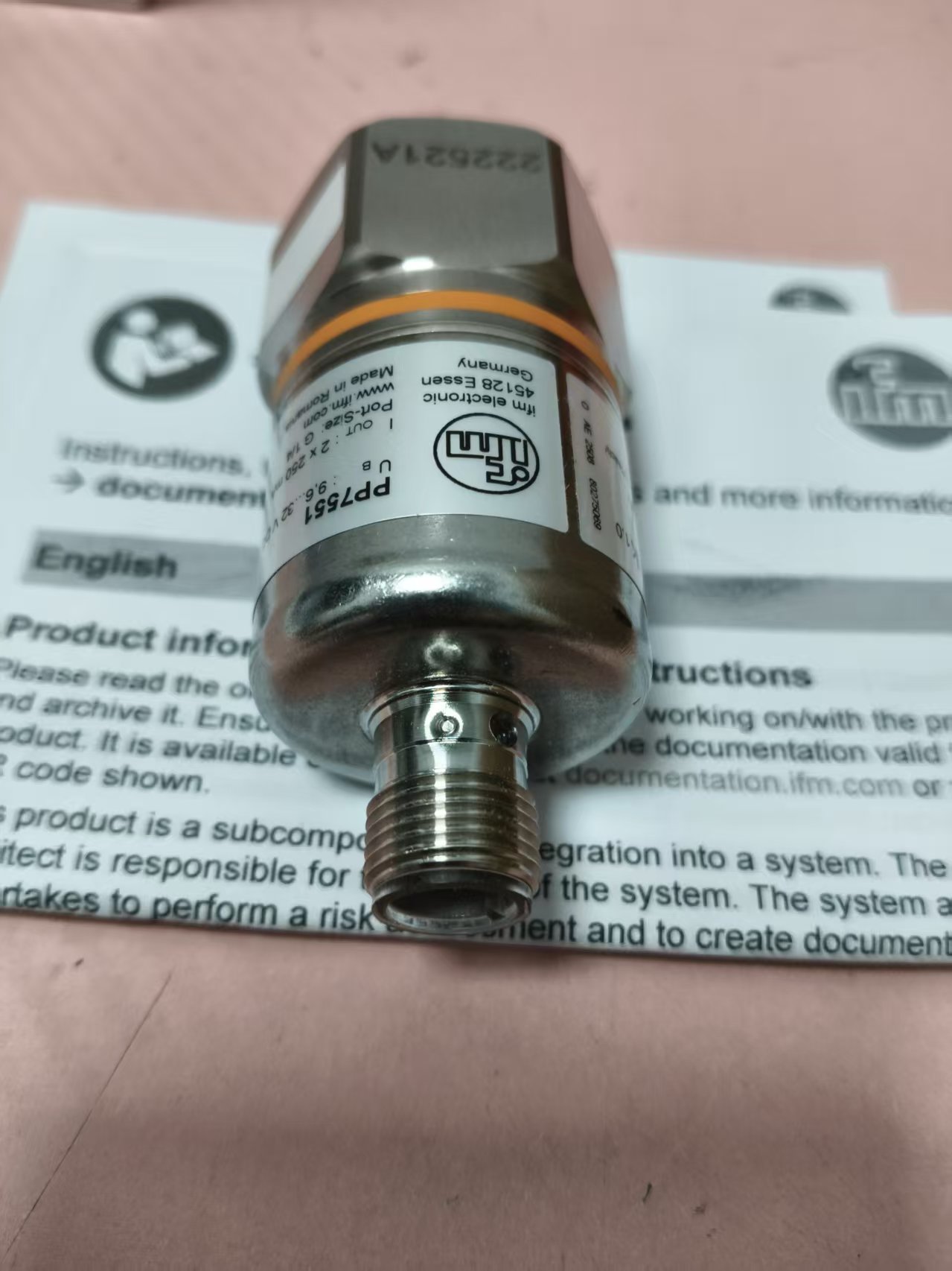 电商MRO供应链德国IFM易福门带陶瓷测量单元的压力开关 PP7551技术参数