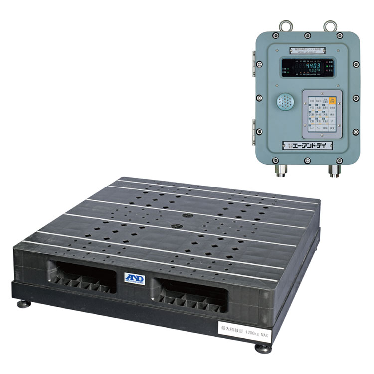 日本AND爱安德带认证托盘的防爆数字立式秤SN-1200KFP-K
