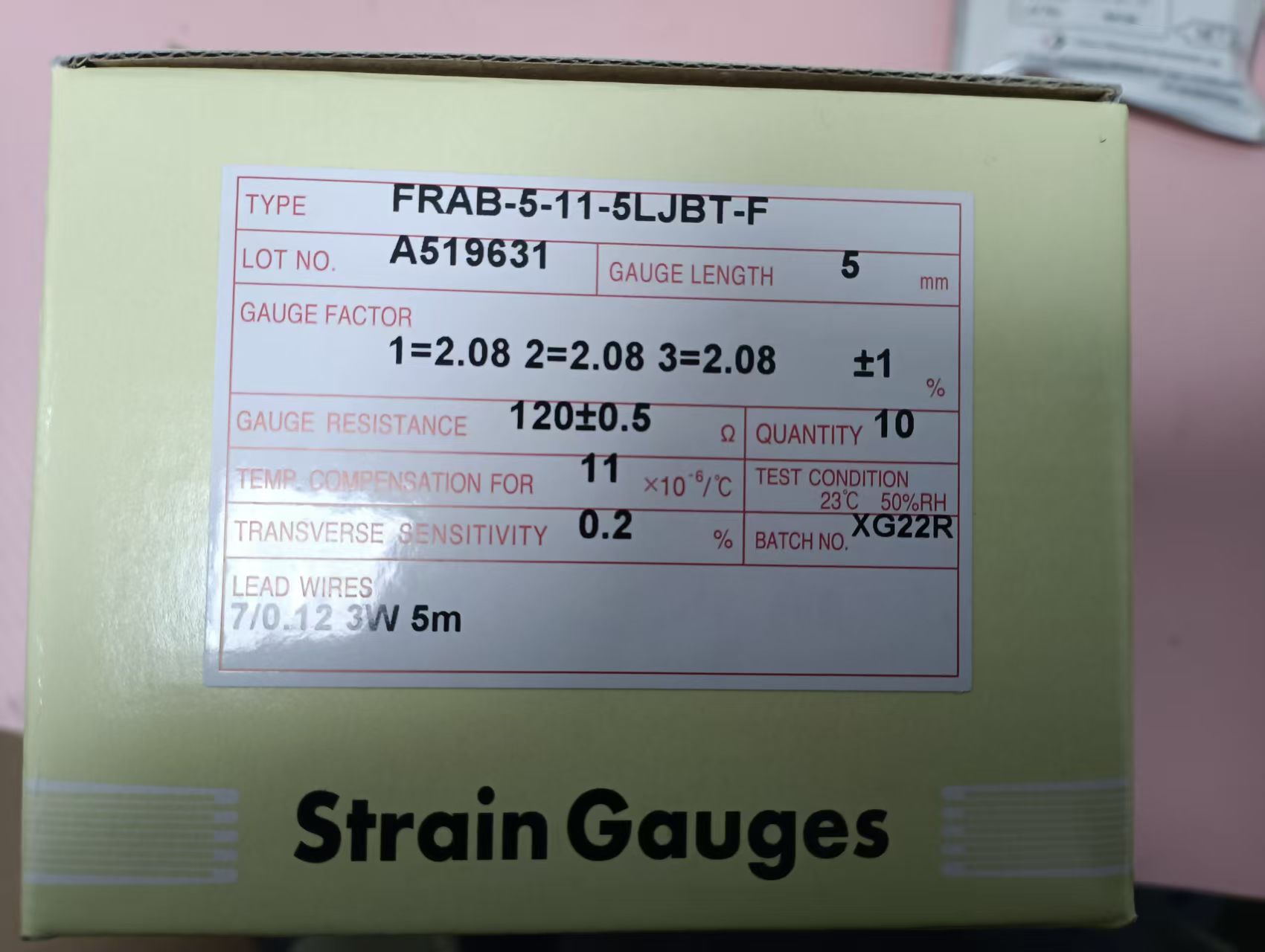电商MRO供应链推荐日本TML东京测器  应变片  FRAB-5-11-5LJBT-F