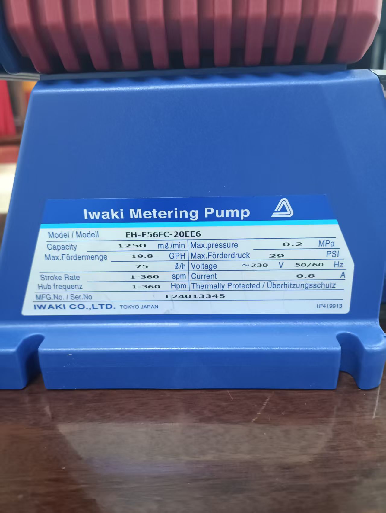 电商MRO供应链推荐日本IWAKI易威奇 计量泵 EH-E56FC-20EE6(220150)