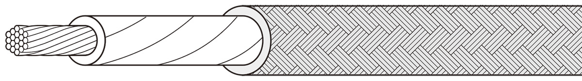 日本八光HAKKO镍导体石英玻璃编织电线NI-MS500-2