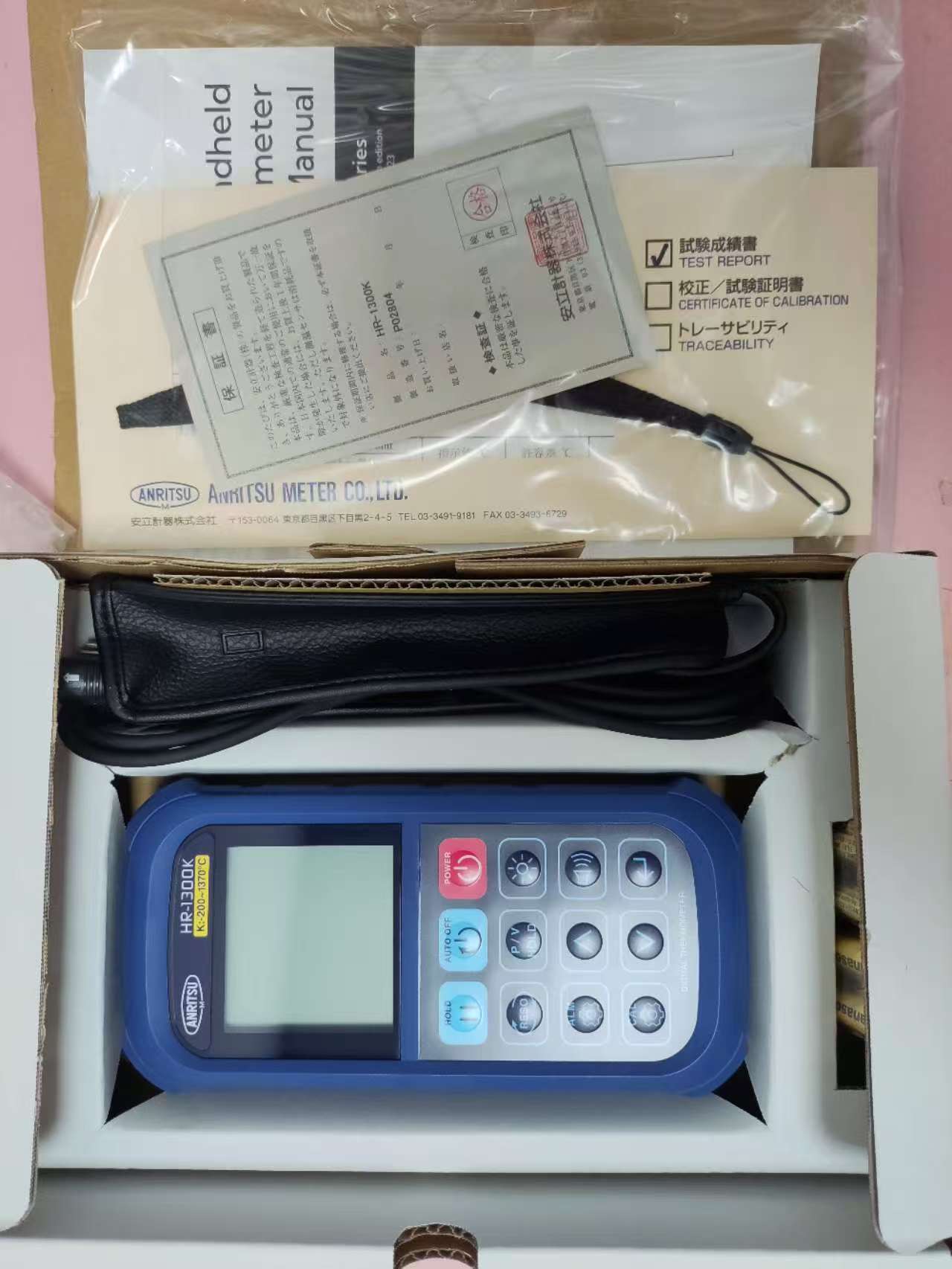 电商MRO供应链日本ANRITSU METER 安立计器   温度计   HR-1300K技术解析