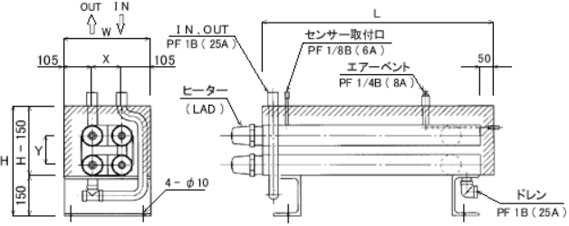 日本JUST纯净加热器LW・W-10
