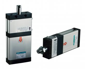 日本CKD喜开理  带任意位置防坠落扁平型气缸UFCD-KL