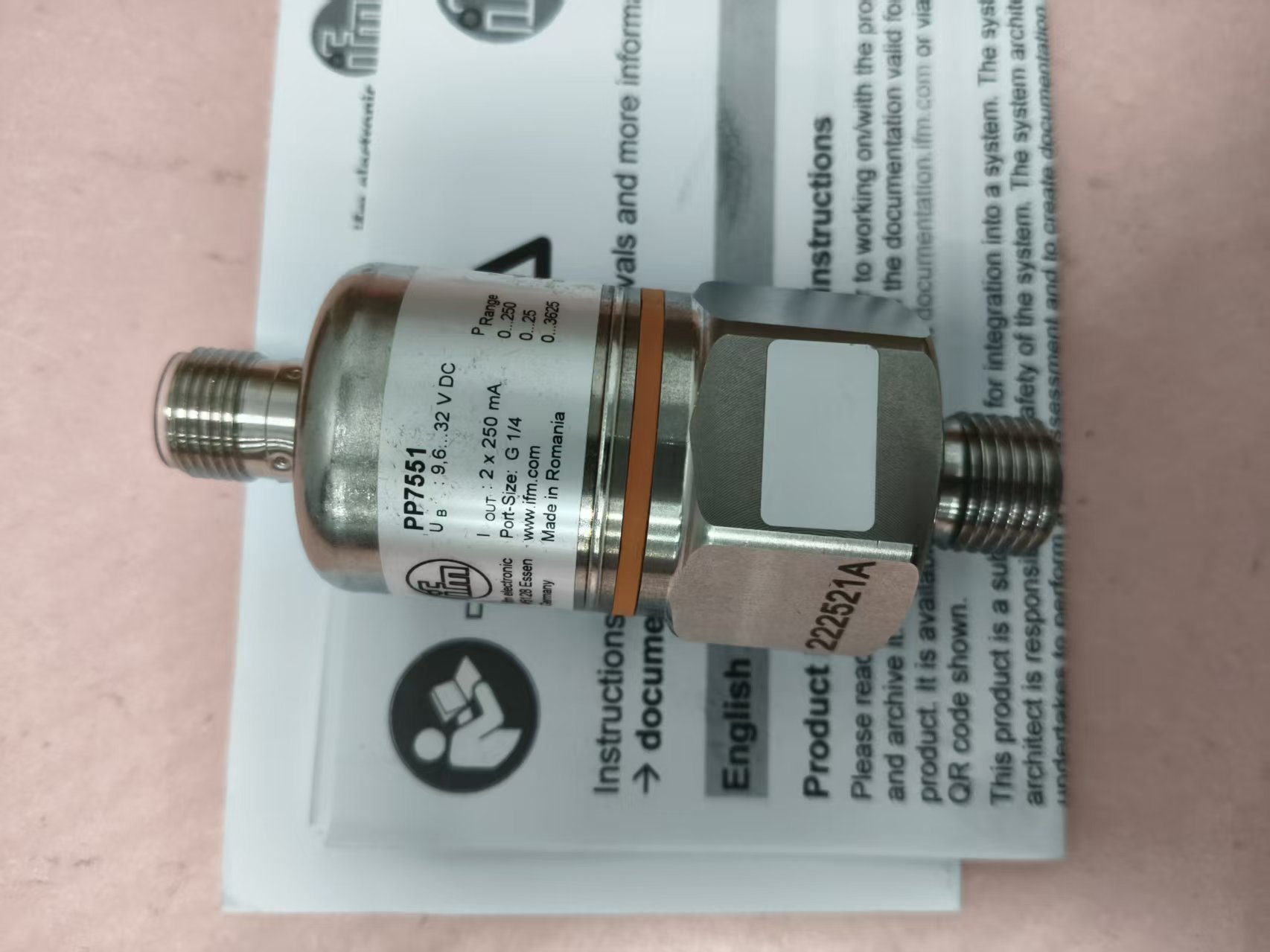 电商MRO供应链推荐德国IFM 易福门   压力开关   PP7551