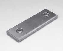 日本Oiles奥依莱斯 含弥散固体润滑剂的烧结多层轴承Oiles 2000系列10mm 厚双孔型耐磨板CWXT-125150