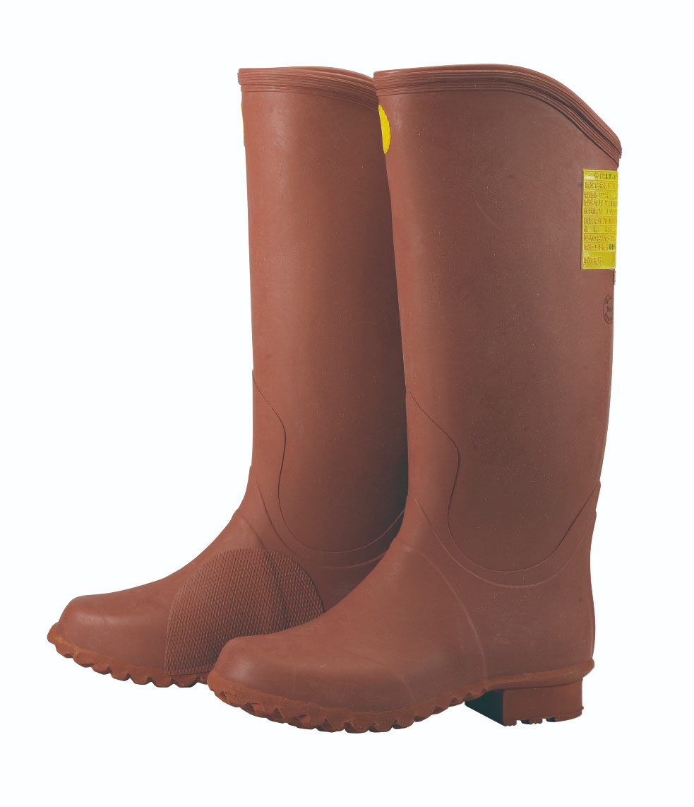 日本YOTSUGI四木 绝缘用保护具类 绝缘橡胶长靴（绘栗色）YS-111-14-02