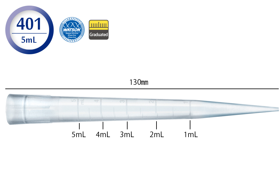 日本WATSON沃森 移液吸头 5 mL 大吸头110-401C