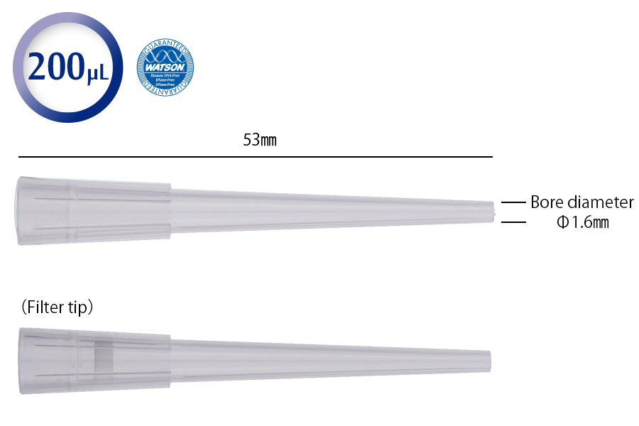 日本WATSON沃森 移液吸头 大口径吸头124P-744CS