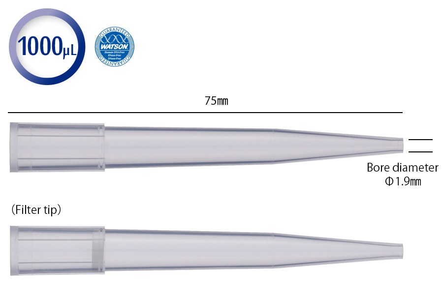日本WATSON沃森 移液吸头 大口径吸头120P-844CS