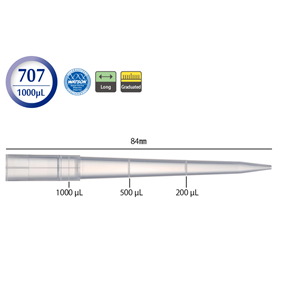 日本WATSON沃森 1000 µL移液吸头123R-757CS