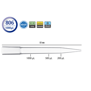 日本WATSON沃森 1000 µL移液吸头110-806C
