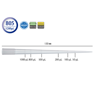 日本WATSON沃森 1200 µL 移液吸头110-805C