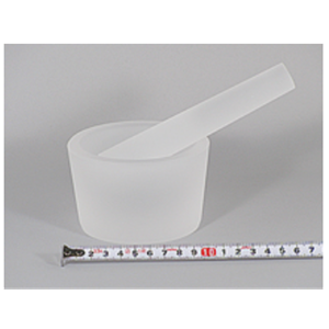 日本ITOH伊藤 CN-50R 石英玻璃研钵 + 研杵 高纯透明研磨套装