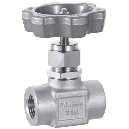 日本Fujikin富士金 带面板螺母的手动球形针阀US-127PD-R