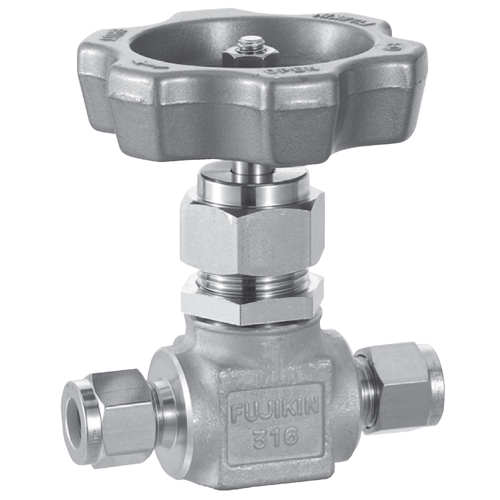 日本Fujikin富士金 带面板螺母手动球形针阀US-927P-6.35-R-V