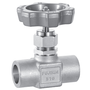 日本Fujikin富士金 带面板螺母的手动球形针阀US-527P-6.35-R