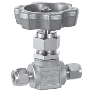 日本Fujikin富士金 带面板螺母手动球形针阀US-927P-6-R-V