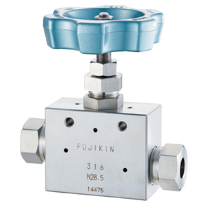 日本Fujikin富士金 手动球形针阀UH-7100L-6.35-N28.5-CN