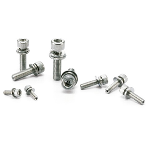 日本 NBK SVSQS-M8-40  超短头内六角通孔螺栓 带垫圈防松 半导体紧凑空间专用