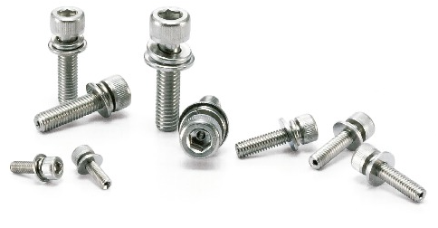 日本 NBK SVFSS-M5-8 带法兰内六角通孔螺栓 一体法兰盘 真空排气无尘螺丝