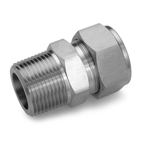 日本Fujikin富士金 双卡套式接头（公制 ×NPT 外螺纹）VUWH-4AN-V