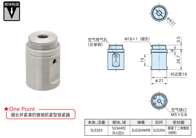 气动锥销抓紧型锁紧器(单动型).型号.png